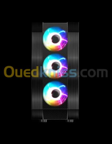 Spirit Of Gamer Rogue VI - Boitier PC Gamer ATX Verre Trempé - 4 Ventilateurs LED RGB