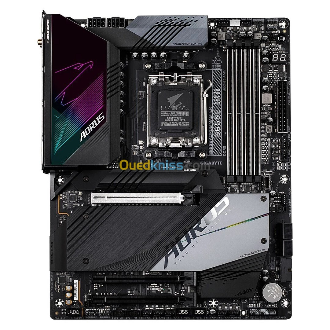 GIGABYTE B650E AORUS MASTER - SOCKET AM5 - PCIe 5.0 M.2 - 4xDDR5 - Wi-Fi 6E - Bluetooth 5.2 - LAN -