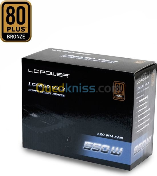 Alimentation LC Power LC6550 - 550 Watt - 80 Plus Bronze - V2.3 ATX - NOIR