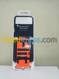 COQUE SAMSUNG GALAXY Z FLIP3 5G EN SILICONE AVEC SANGLE