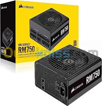 ALIMENTATION CORSAIR RM750E 750 WATTS 80PLUS GOLD MODULAIRE