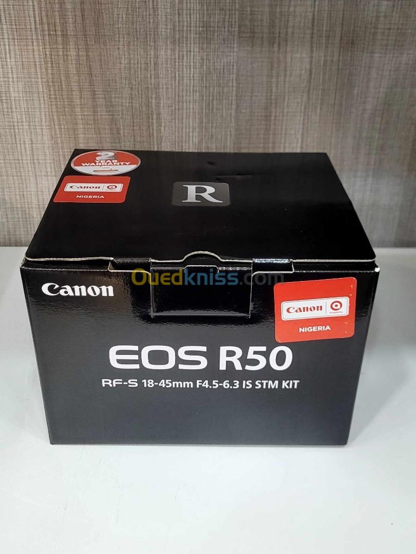 CANON EOS R50 CREATOR KIT Hybride + Objectif RFS 18-45 STM + Microphone DM-E100 + Tripod HG-100TBR