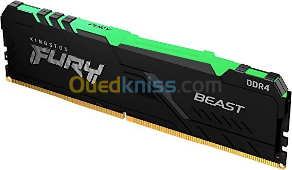 Kingston FURY Beast RGB 8 Go DDR4 3200 MHz CL16 - PC4-25600