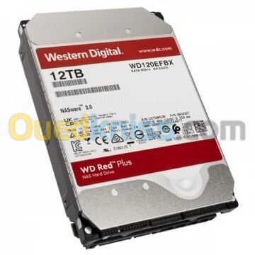 WD RED 12To NAS - 3.5" - SATA 6.0 Gb/S - Disque Dur Interne - 7200 RPM - WD121KFBX