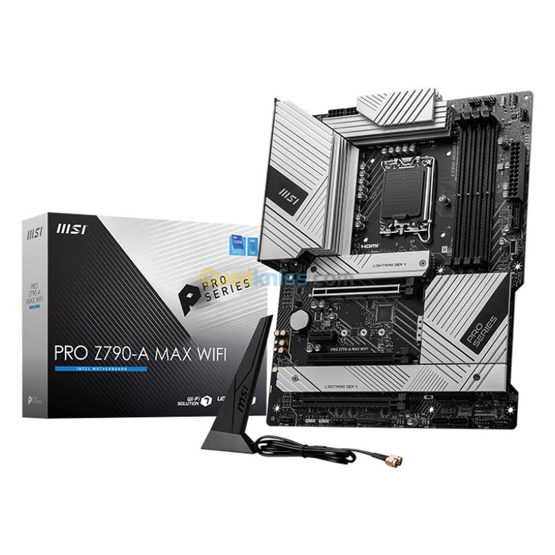 MSI PRO Z790 - A WIFI - ATX Socket 1700 Intel - 4x DDR5 - M.2 PCIe 4.0 - USB 3.2 - PCI-Express 5.0