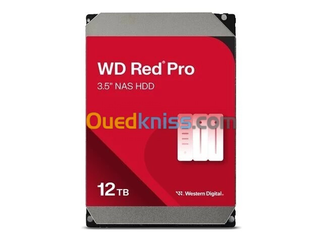 WD RED PRO NAS 12TB - DISQUE DURE INTERN HDD 3.5" - 7200 RPM - 256 MB - SATA 6GB/S - WD121KFBX -