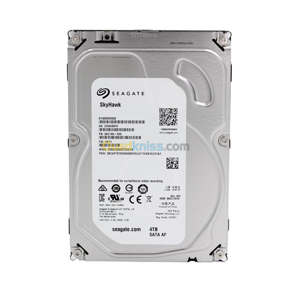 Disque Seagate SkyHawk Surveillance 4TB 3.5"