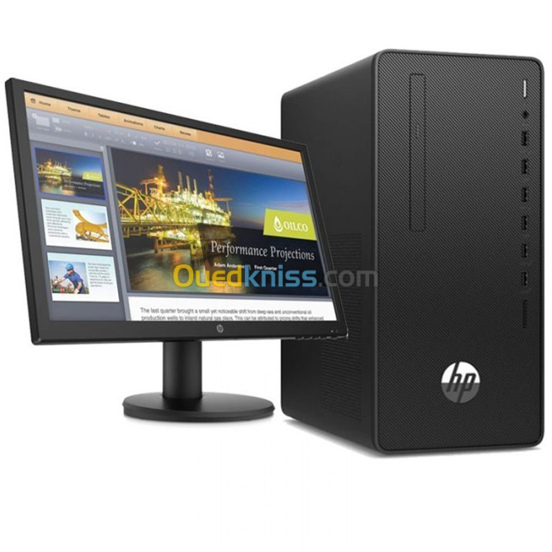 HP Desktop Prodesk 300 G6 Intel Core I5-10400 4GB 1TB HDD - Ecran 21.5" Full HD