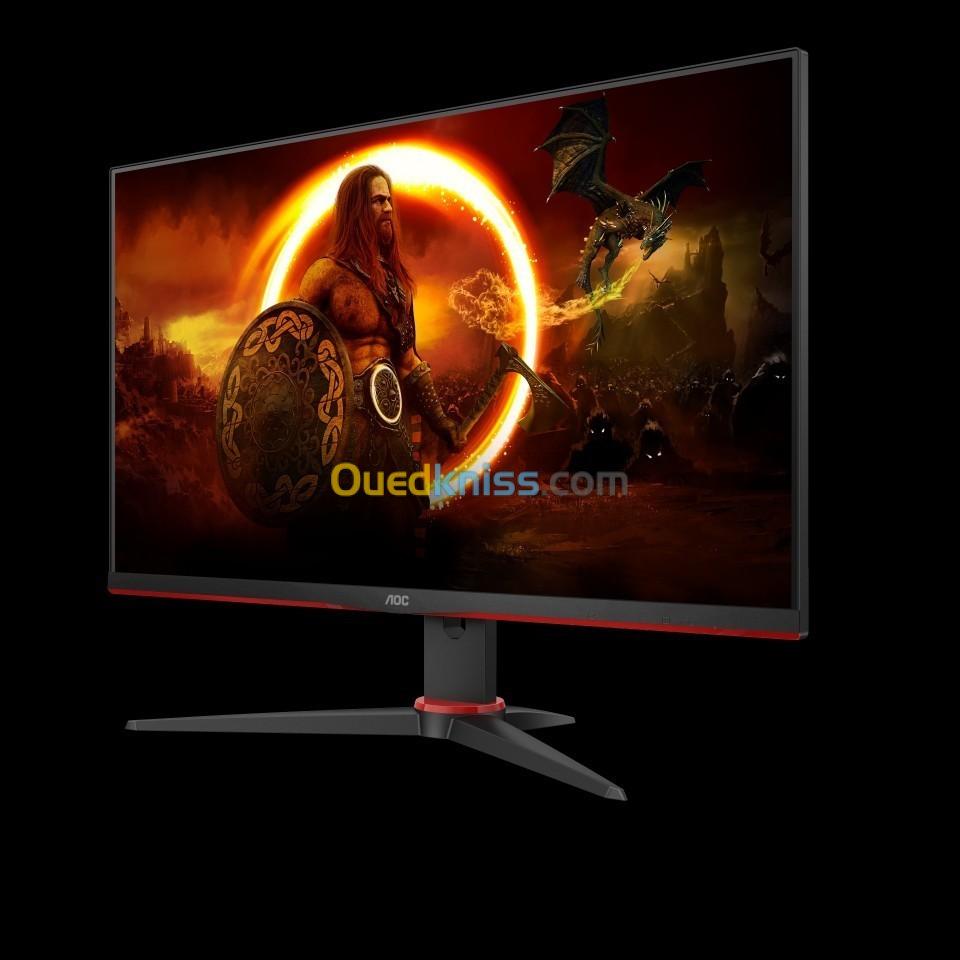 Ecran AOC 24 G2E5 24" Full HD - 1 Ms - 75 Hz Format Large 16/9 - Dalle IPS - HDMI - VGA- Noir Rouge