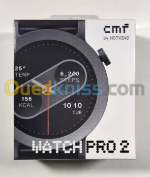 SAMARTWATCH CMF BY NOTHING WATCH PRO 2 - 1,32" AMOLED- ALUMINIUM - BLUETOOTH -22 MM - ÉTANCHE -GRISE