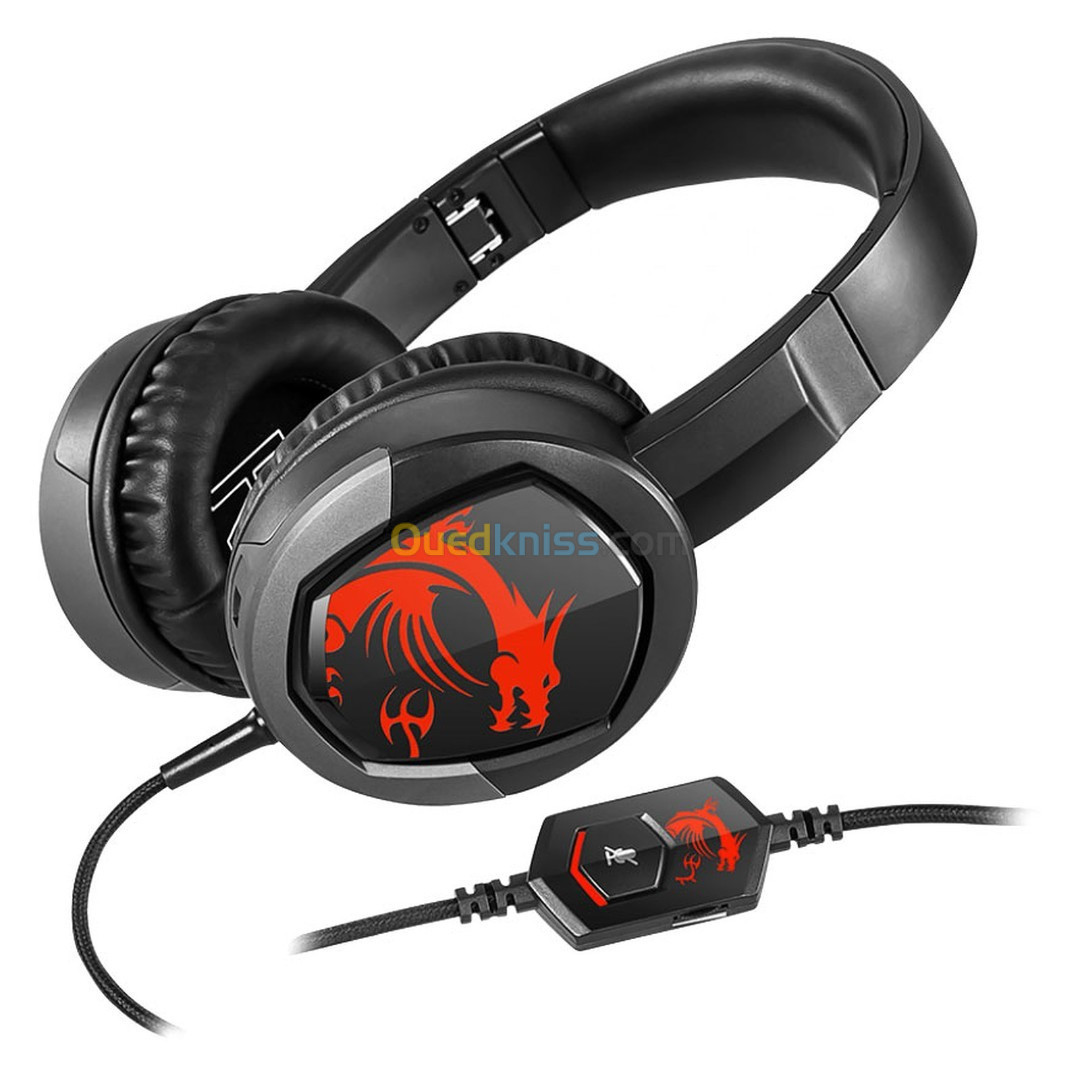 MSI MERSE GH30 V2 CASQUE GAMING HEADSET - MICROPHONE DÉTACHABLE - PLIABLE