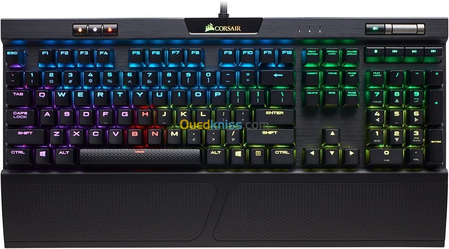 Corsair K70 RGB MK.2 USB QWERTY - Claviers Avec Fil - USB - Clavier Mécanique - LED - RGB