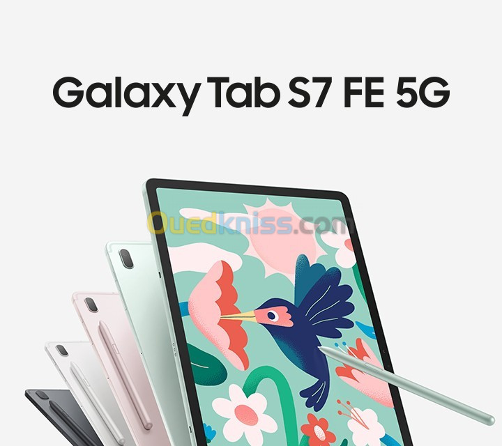 Samsung Galaxy Tab S7 FE 5G 64Go - 4Go - 12.4" - 10090 MAh