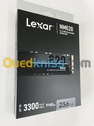 LEXAR NM620 256Go - SSD M.2 - Disque Dur Interne - NVMe - Jusqu'à 3500 Mo/S