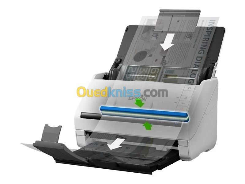 EPSON WORKFORCE DS-770II - SCANNER À DÉFILEMENT - RECTO-VERSO - 45 PPM - 100 PAGES - AUTO - USB 3.0