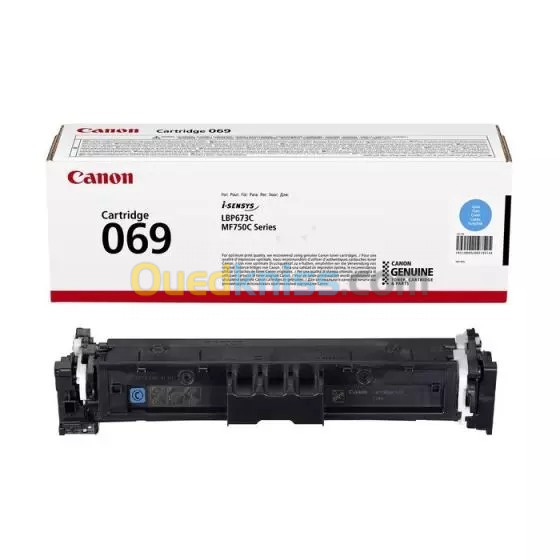  PACK TONER CANON 069 - TECHNOLOGIE D'IMPRESSION LASER - ORIGINAL