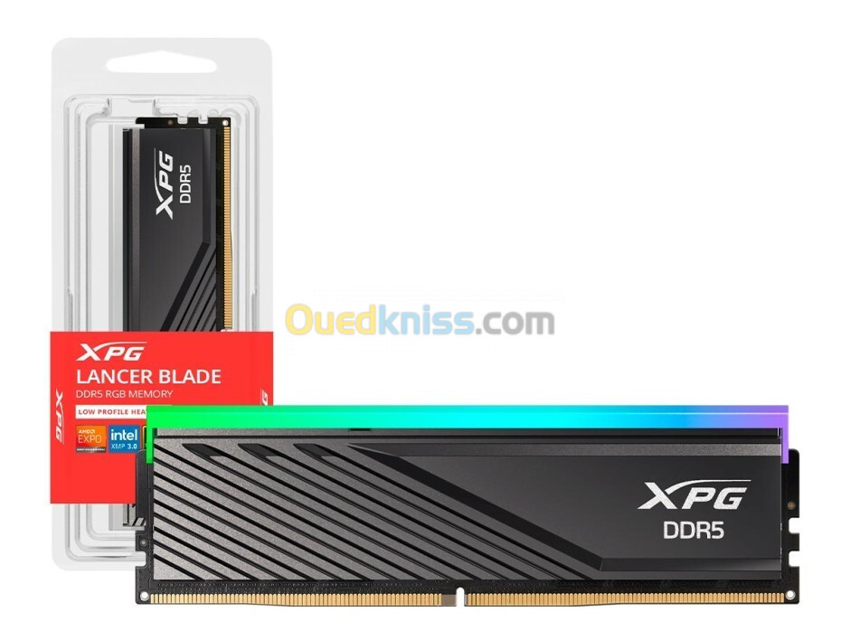 RAM ADATA XPG LANCER BLADE DESKTOP - RGB - 16GB DDR5 - 6000 MT/s - PC5-48000 - 1.1V - CL 48 - BLACK