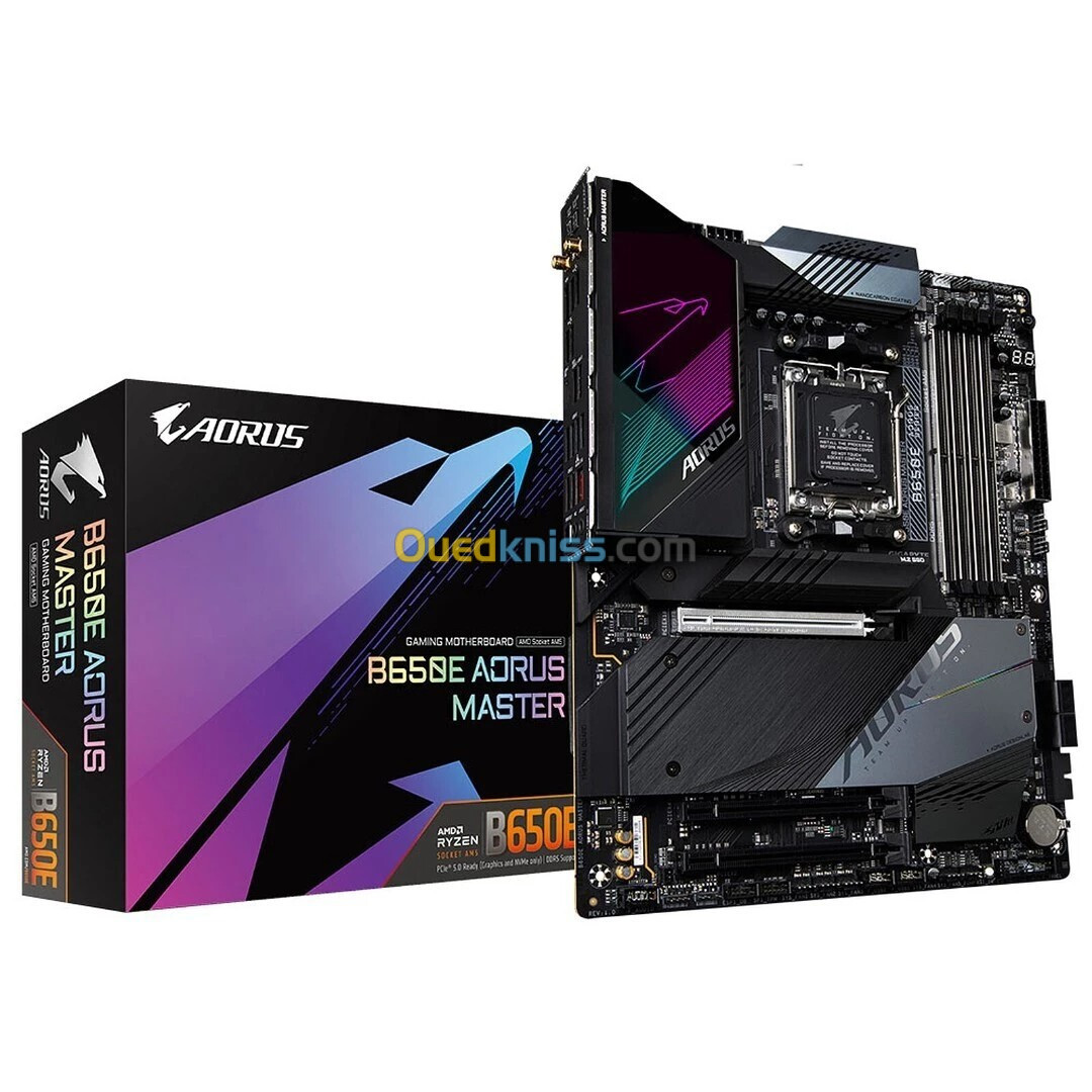 GIGABYTE B650E AORUS MASTER - SOCKET AM5 - PCIe 5.0 M.2 - 4xDDR5 - Wi-Fi 6E - Bluetooth 5.2 - LAN -