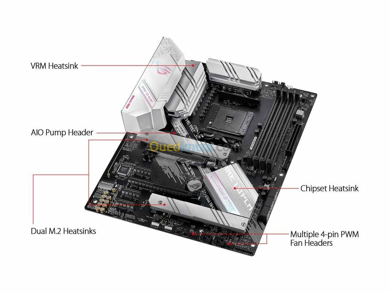 ASUS ROG STRIX B550-A GAMING Socket AM4 AMD B550 - 4x DDR4 - SATA 6Gb/S + M.2 - USB 3.1