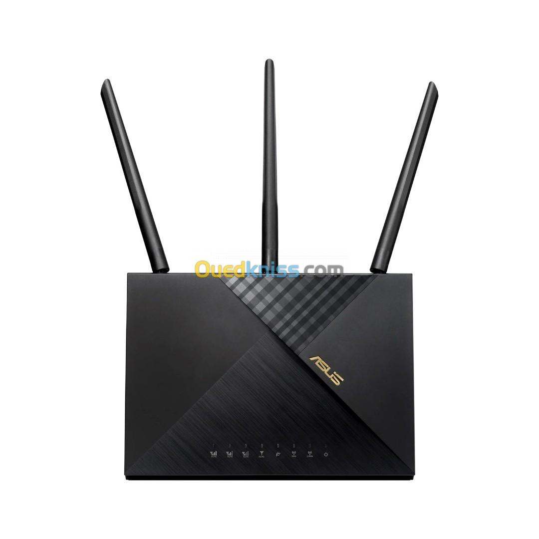 ASUS Routeur 4G-AX56 Cat.6 300 Mbps Double Bande Wi-Fi 6 AX1800 LTE