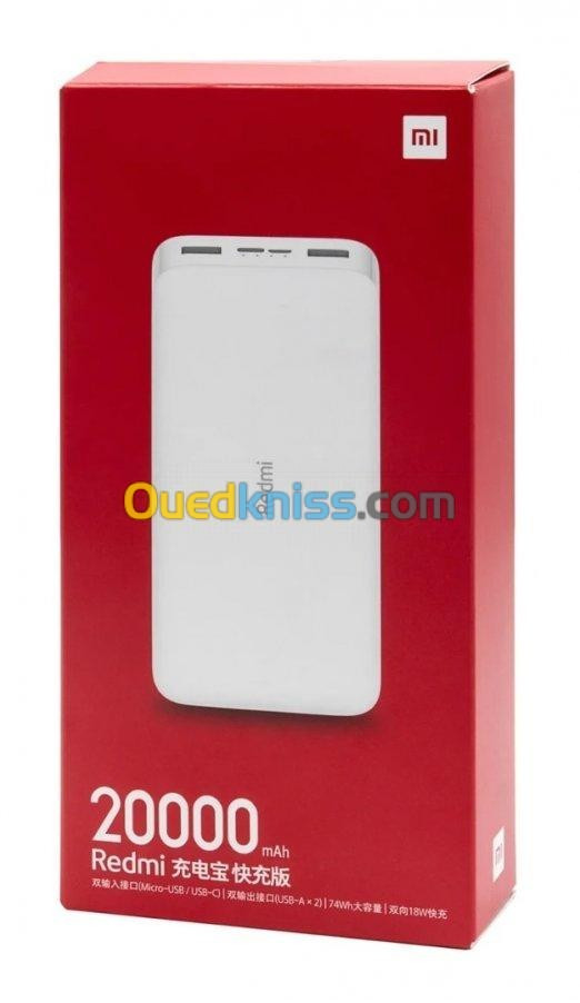 Power Bank Xiaomi Redmi 20000mAh Fast