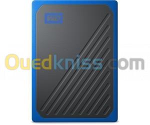 WD My Passport Go - 1TB SSD - Disque Dur Externe - USB 3.0 - Noir- Bleu