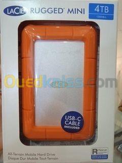 LaCie Rugged Mini 4 To Disque Dur Externe Antichoc 2.5'' Sur Ports USB 3.0