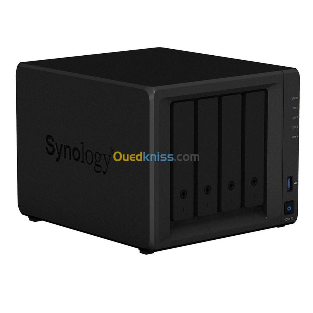 Synology DiskStation DS418 Serveur NAS 4 Baies Hautes Performances