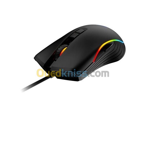 MSI FORGE GM300 - SOURIS GAMING RGB - CAPTEUR OPTIQUE - BLACK - 7200 DPI - FILAIRE