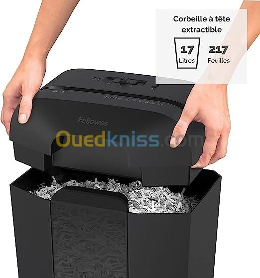 Fellowes Destructeur De Documents LX50 Coupe Croisée P4 - 17litre