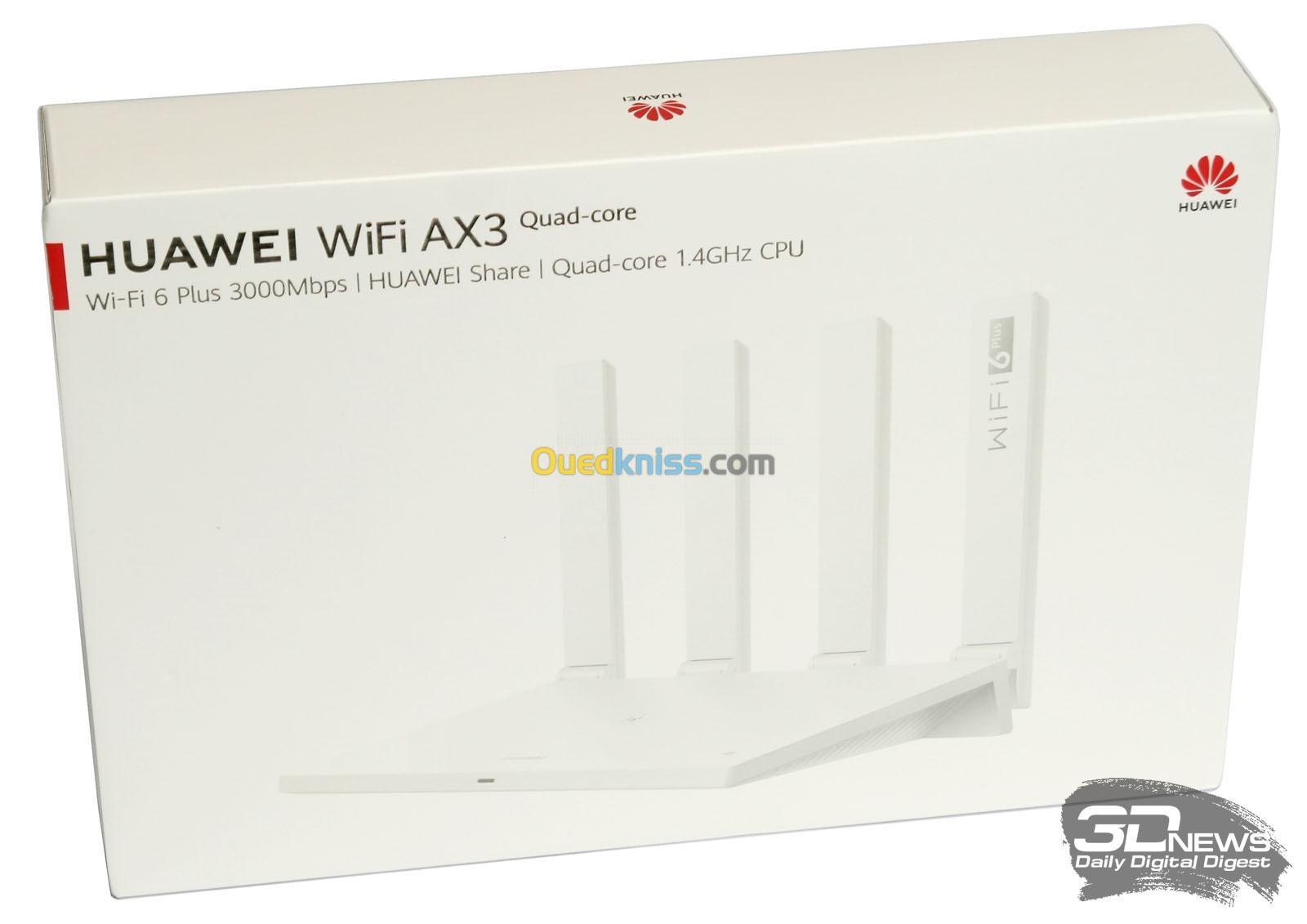 HUAWEI WiFi AX3 WS7200 Wi-Fi 6 Plus Quad-Core - 3000 Mbps - 1,4 GHz CPU