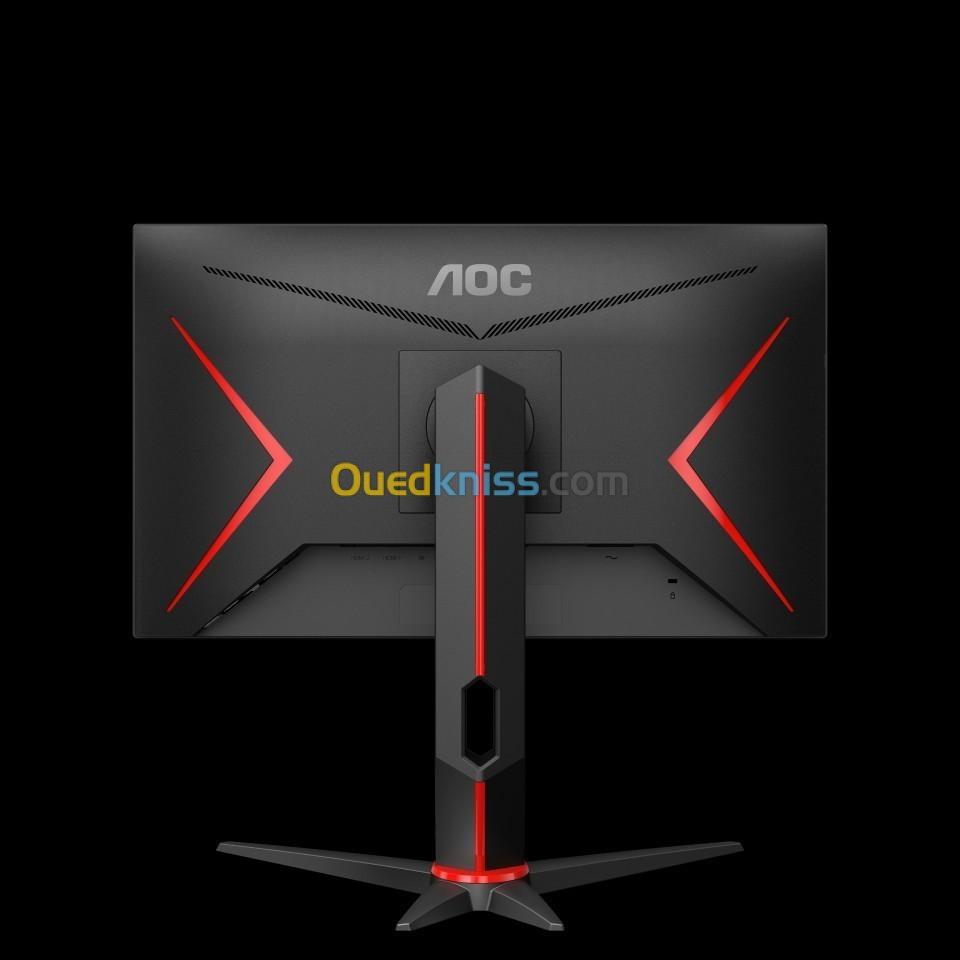 Ecran AOC 24G2 24"Full HD - 1 Ms - Format Large 16/9 - Dalle IPS - HDMI - VGA - Noir Et Rouge