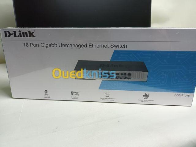 D-Link DGS-F1016 Switch Gigabit Ethernet 16-Port 10/100/1000 Mbps