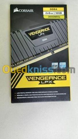 Ram Corsair VENGEANCE LPX 8GB - 1 X 8 Go - DDR4 - 3600Mhz - Pc4-28800 -  - Noir