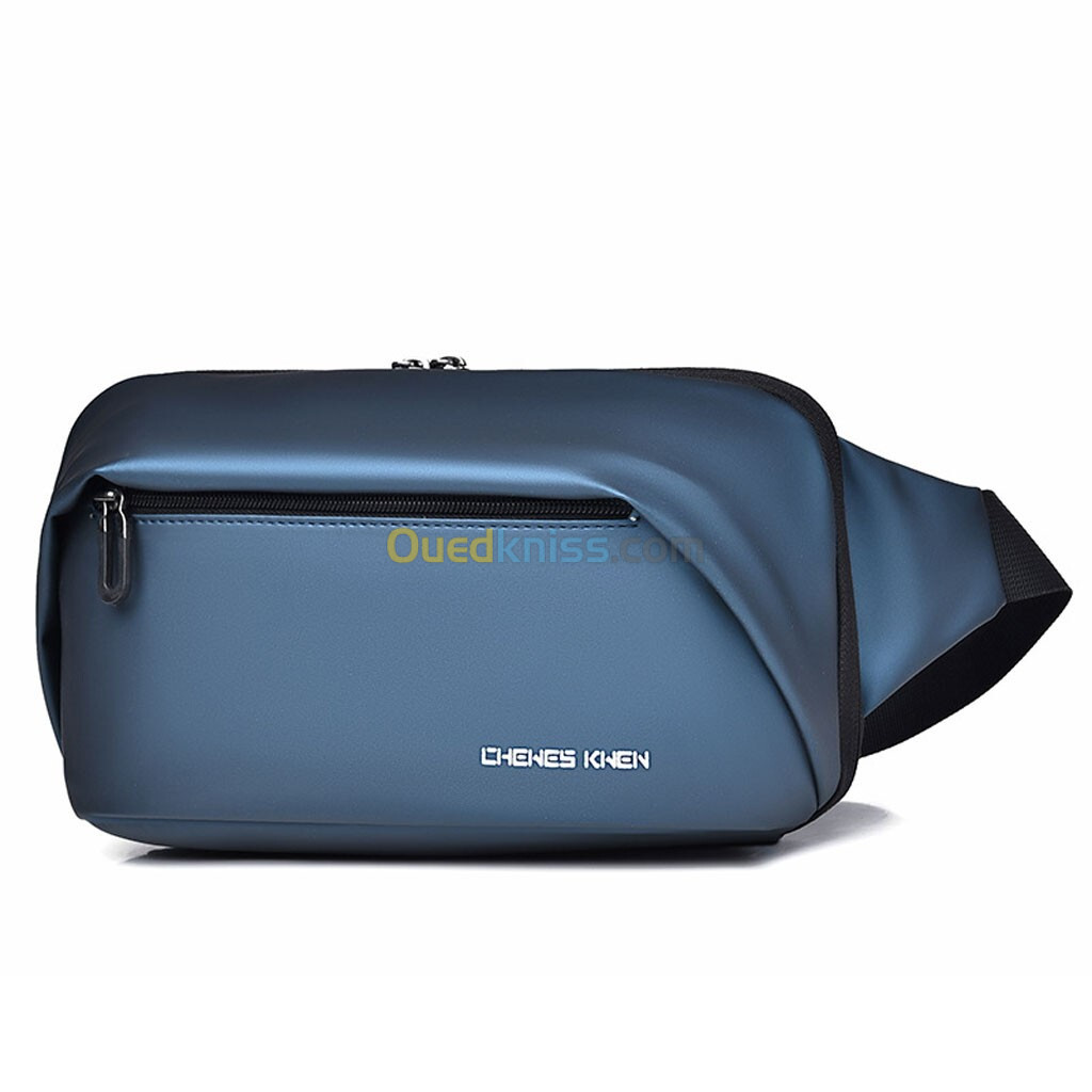 Chewes Sac de poitrine décontracté pour hommes avec bandoulière LX064 NOIR / BLEU