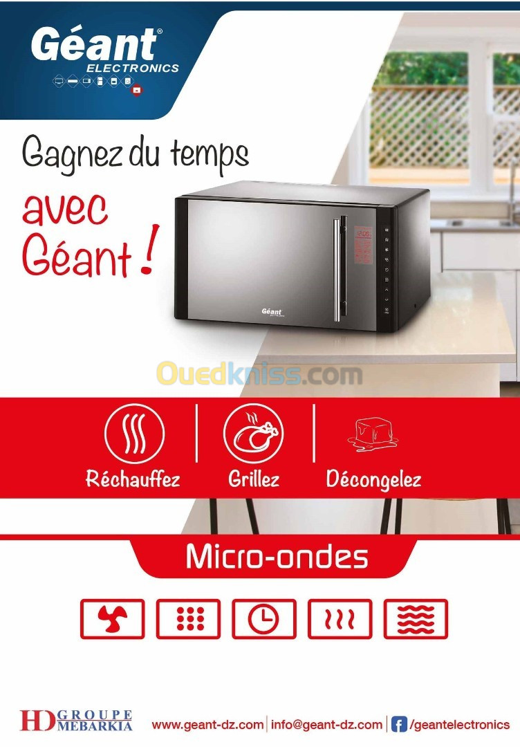 MICRO-ONDE GEANT 23 LITRES 1000 W