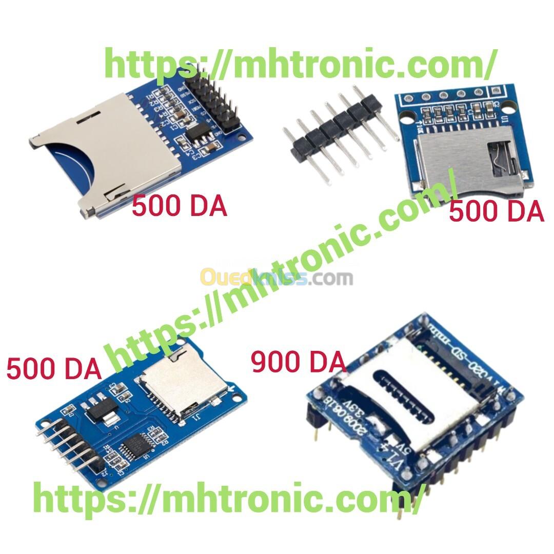 Arduino - différents types adaptateur de carte MicroSD.