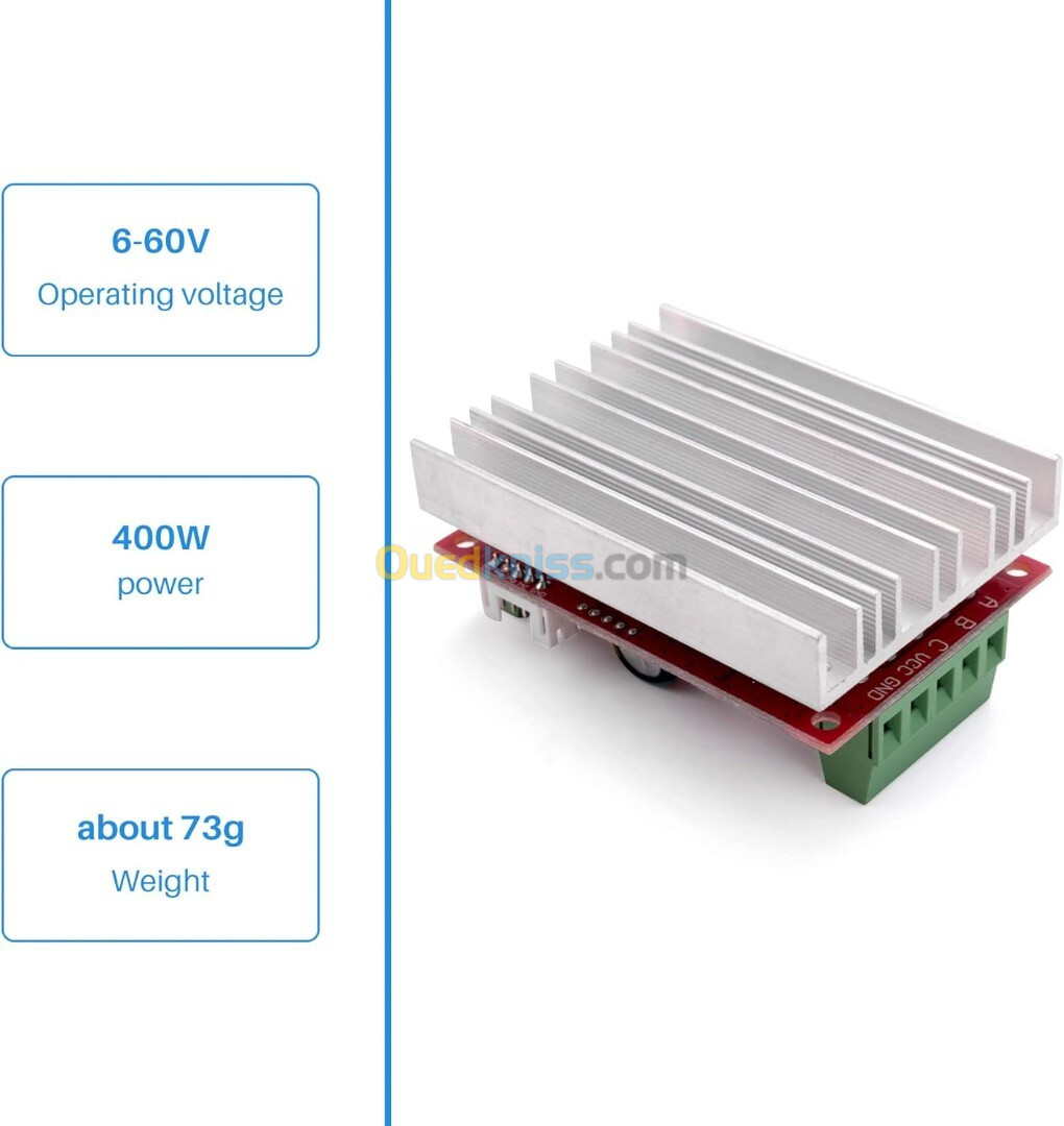 Arduino - BLDC Contrôleur de vitesse de moteur triphasé DC 9-60V 400W