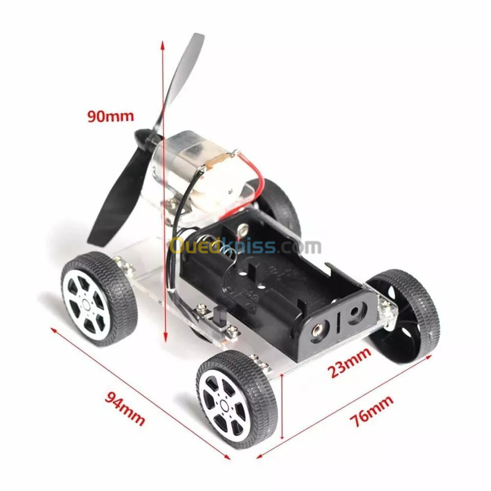 Arduino - Kit voiture entraînée par le vent (ventilateur)