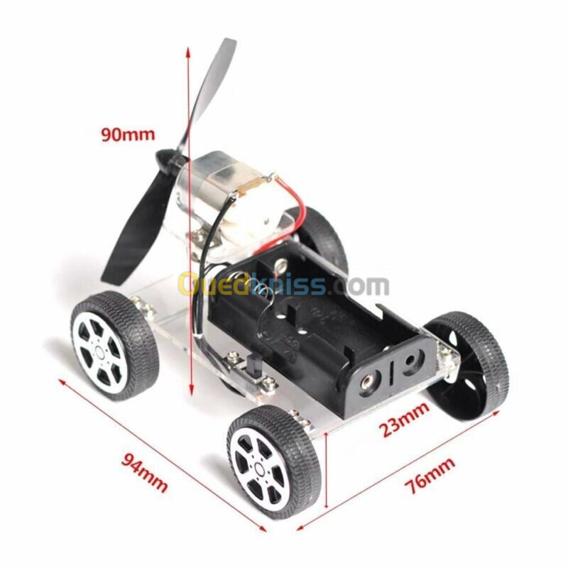 Arduino - Kit voiture entraînée par le vent (ventilateur)