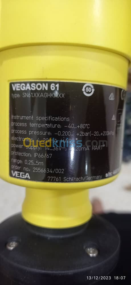 Vega vegason série 61 ultrasonic 