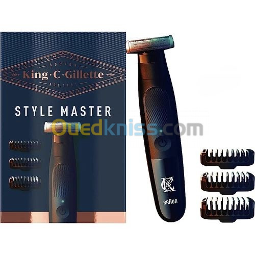 Tondoz King C. Gillette Men's Style Master Cordless Stubble Trimmer with 4D Blade