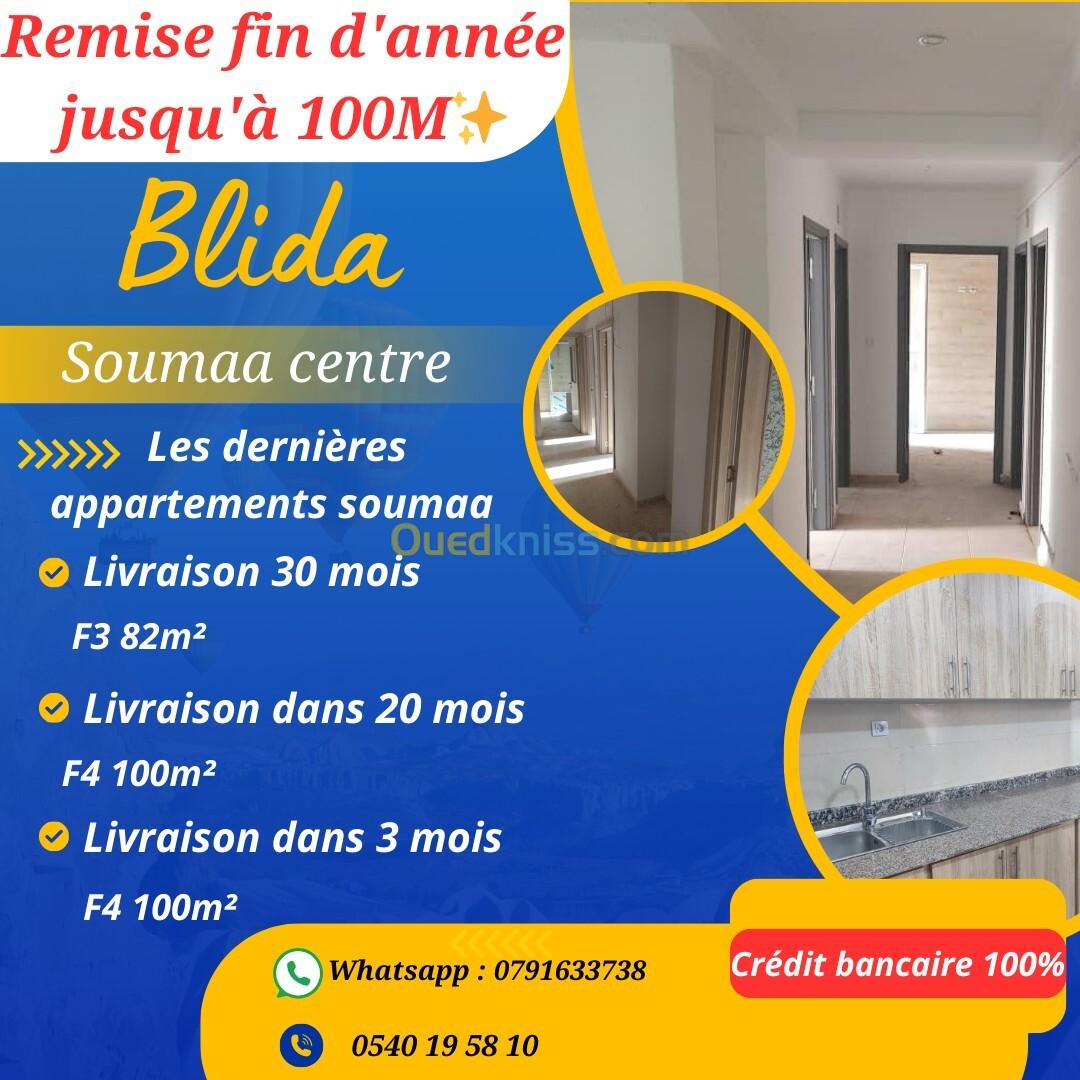 Vente Appartement F3 Blida Soumaa