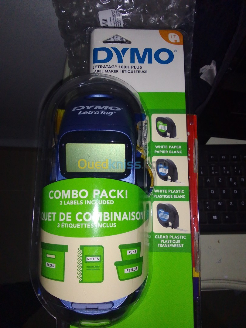 Dymo letratag lt-100h plus - large + 3 cassettes étiquettes