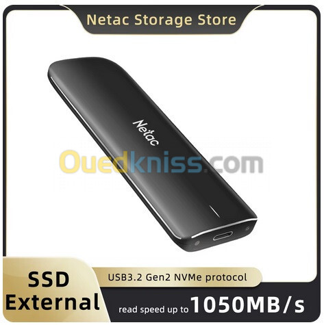 Netac Portable NVME SSD 1050mb/s 250GB External SSD