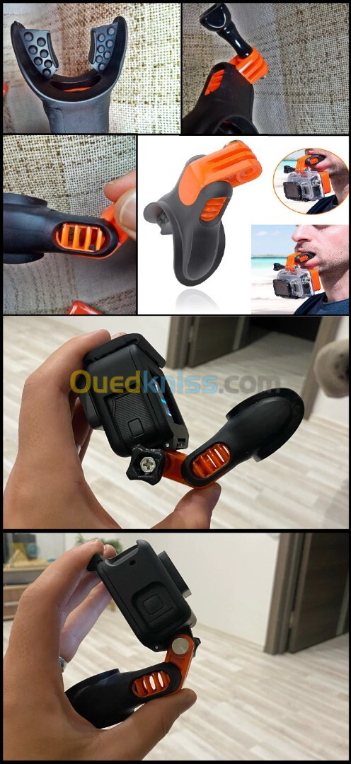 Fixation bouche pour GoPro action cam KiteSURF