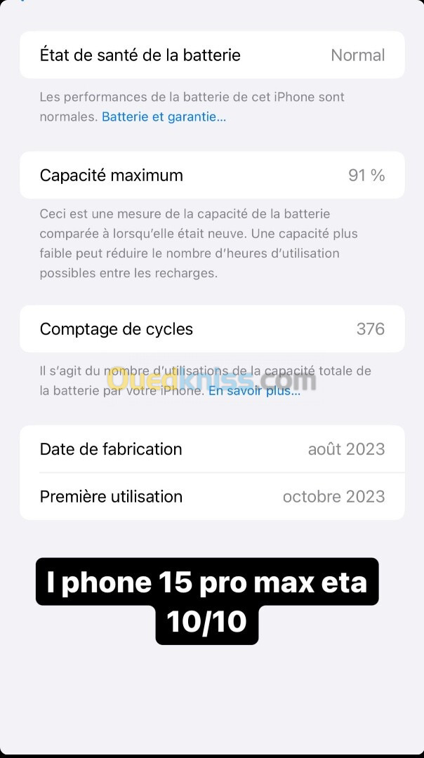 I phone 15 pro mas