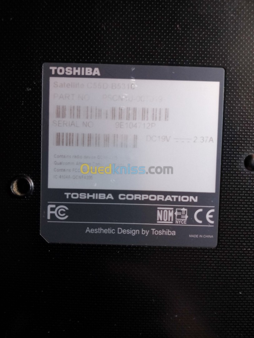 Laptop Toshiba pc كمبيوتر نقال