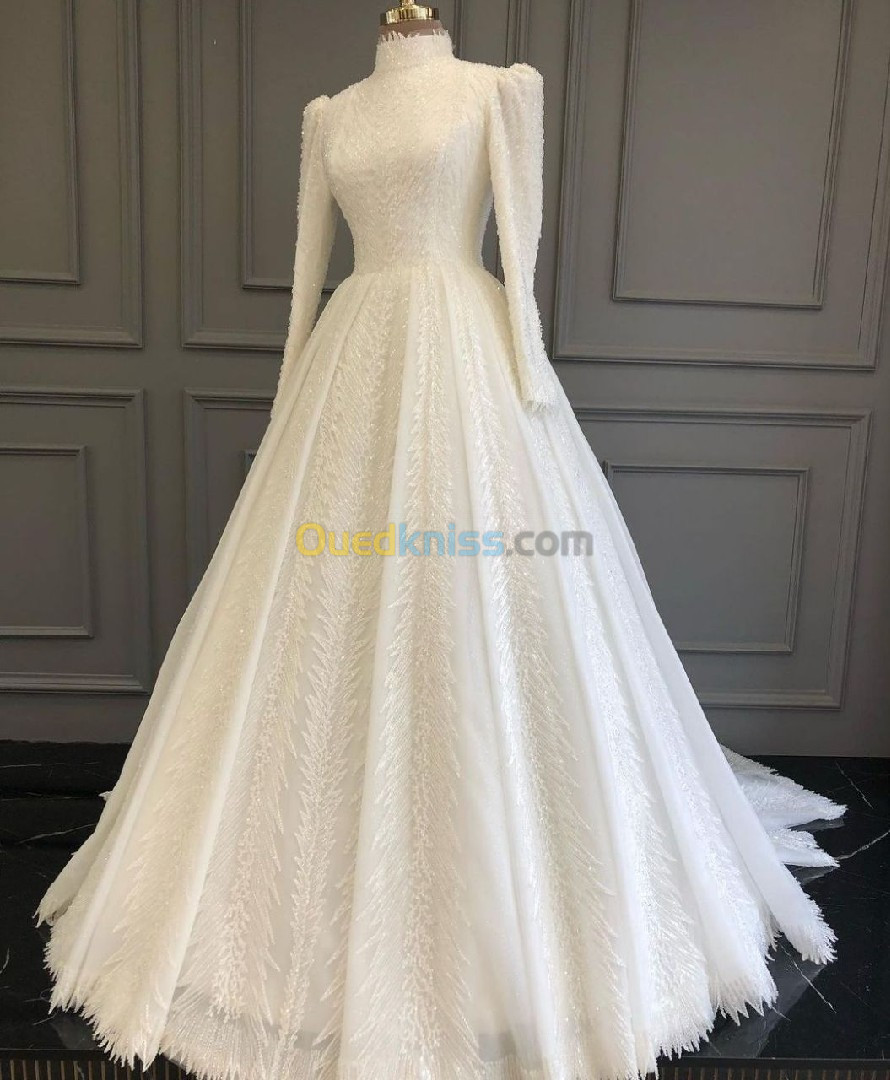 Robe de mariée hijab haute qualité 