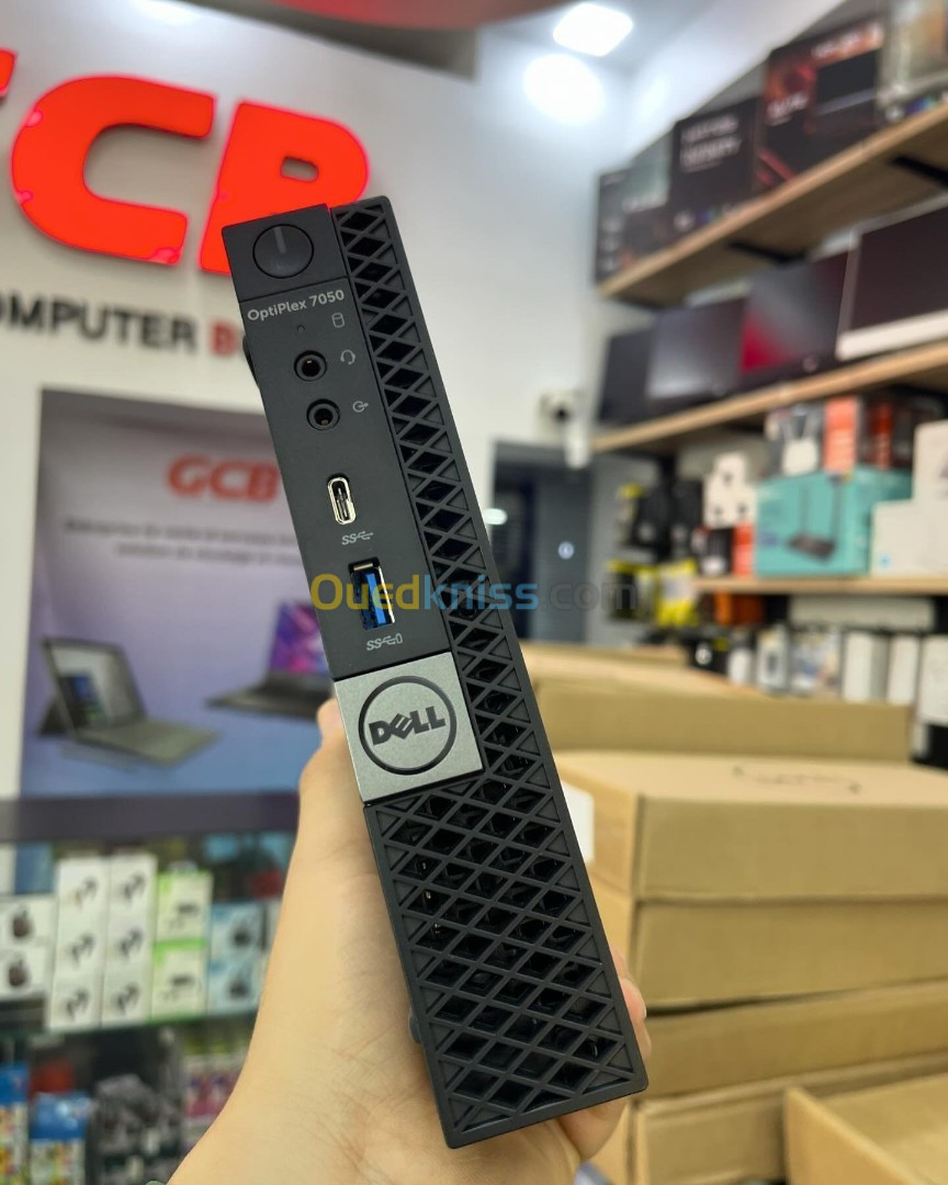 Mini UC DELL OPTIPLEX 7050  Processeur Intel Core i3-6100 3 Mo de cache, 3,70 GHz RAM 4GB 128GB SSD 